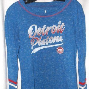 Detroit Pistons Long Sleeve Top - Small
